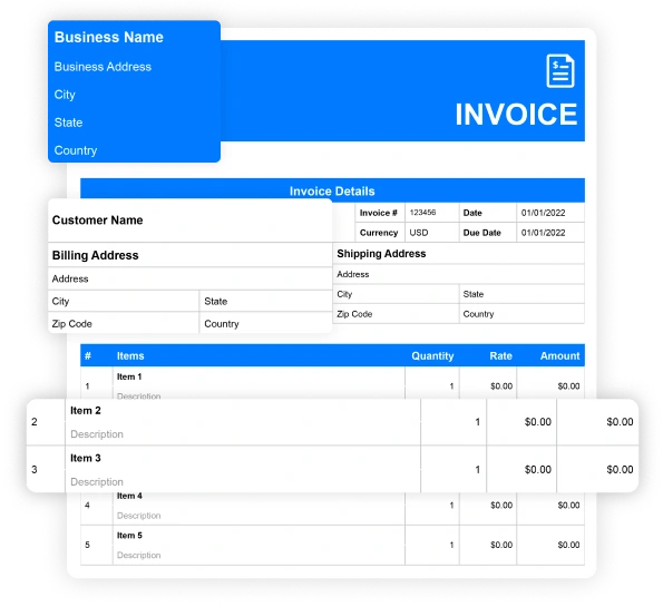 Steps to Fill Out an Invoice Sample Template: Example of Invoice