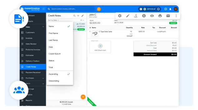 Easy Managing Credit Note Reports