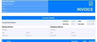 VAT Invoice Template UK