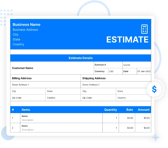 Handyman Estimate Template