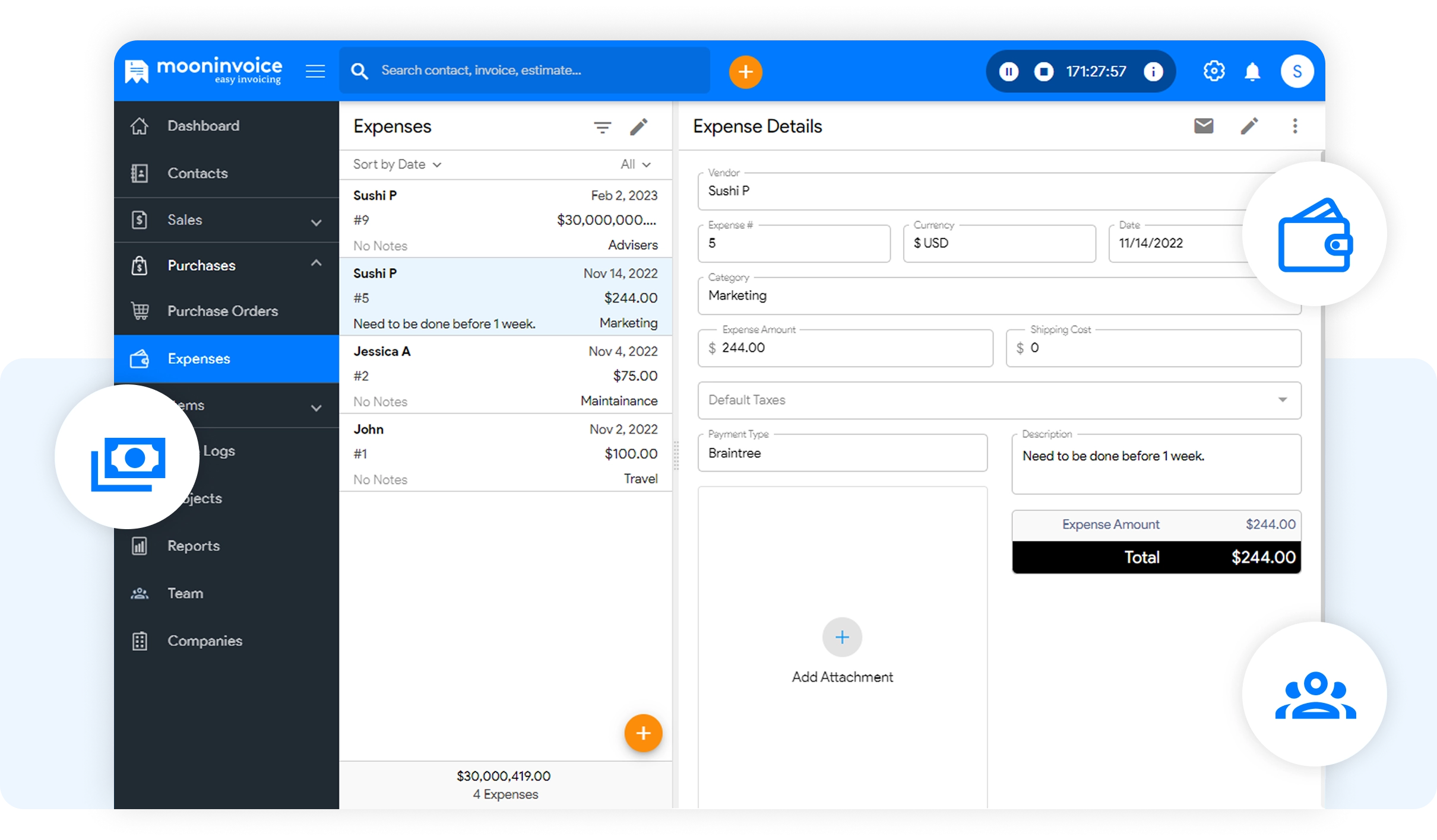 Manage All Little Expenses