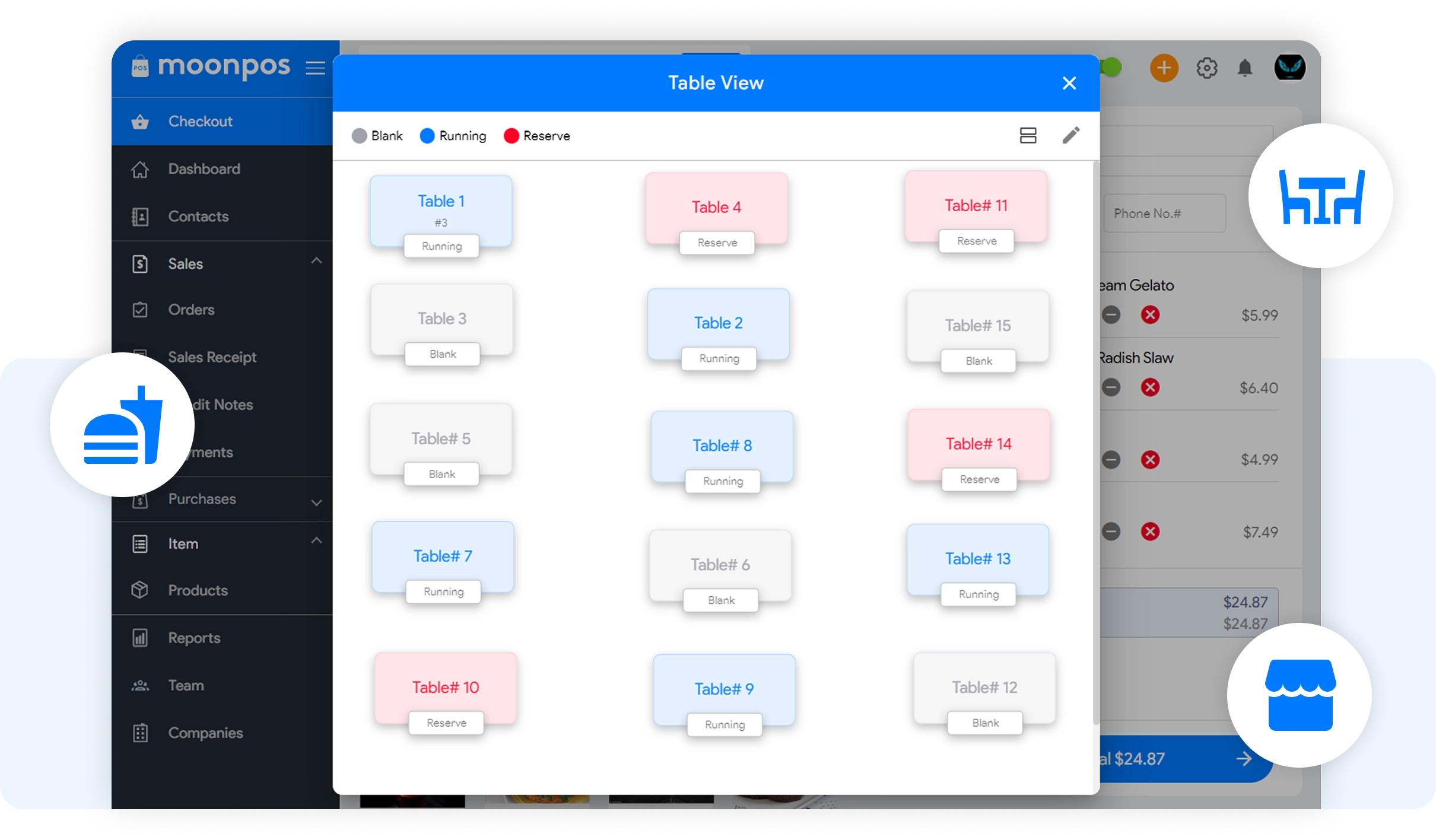 Table Management for Restaurants