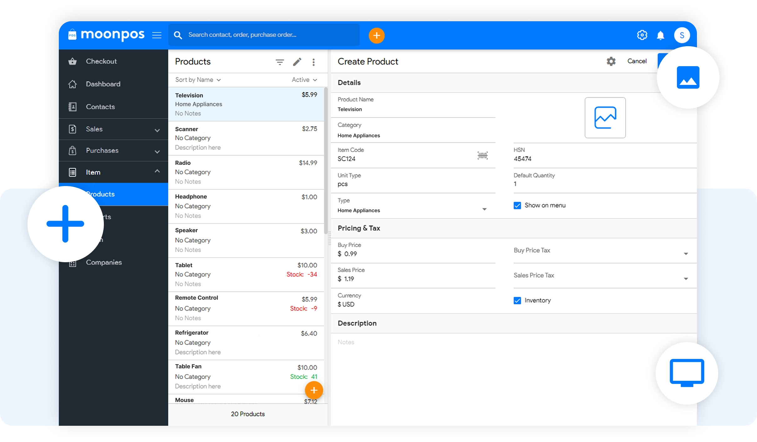 Product and Inventory Management