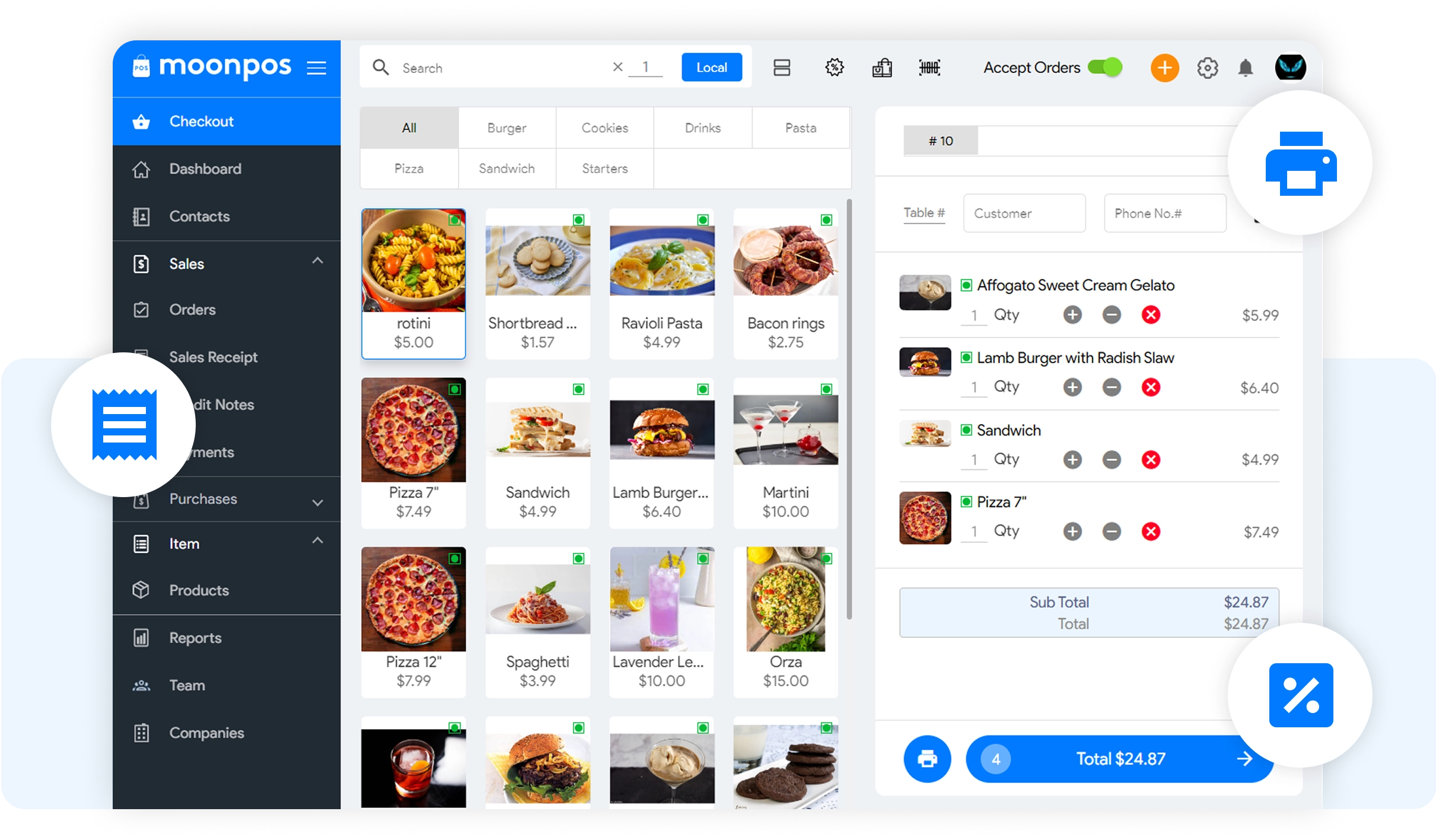 Experience One-Click Billing with Moon POS