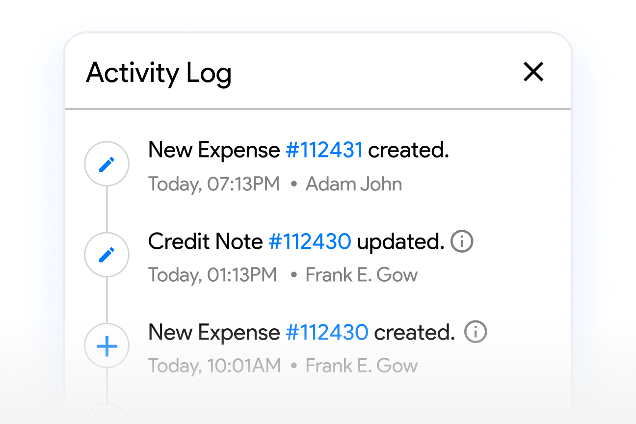 Track expenses