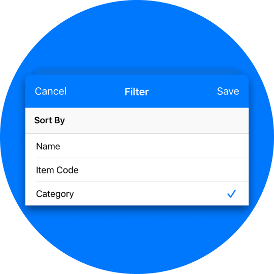 Sort by category on product list