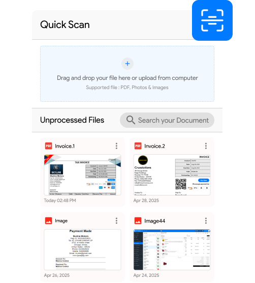 Quick scan & attachments