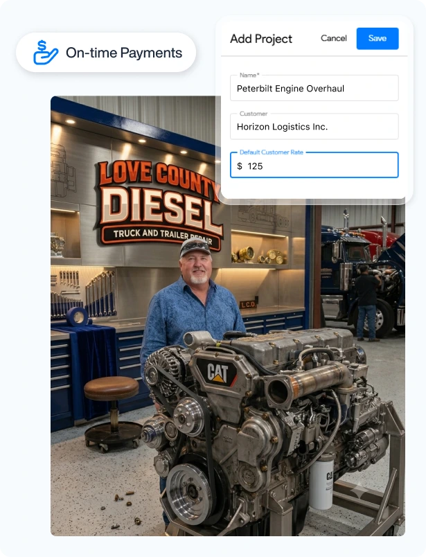 Love County Diesel behind the scenes