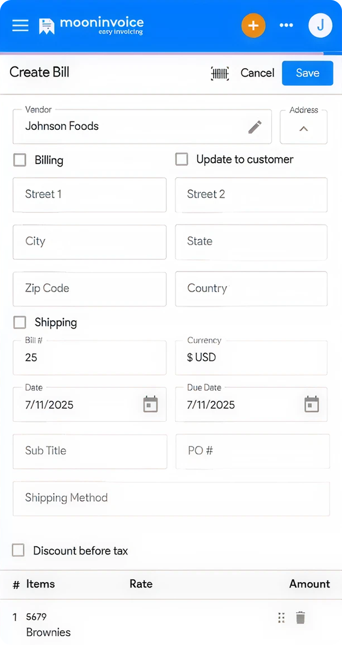 Convert purchase orders to bills