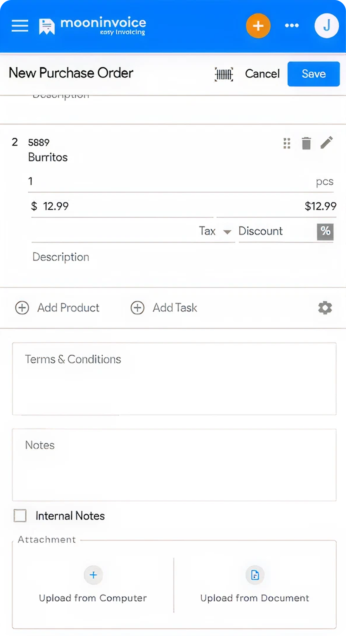 Inventory management & organize POs