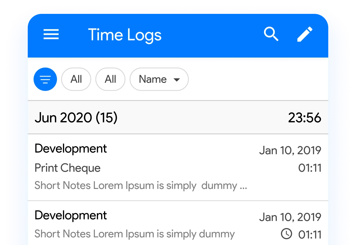 Log hours