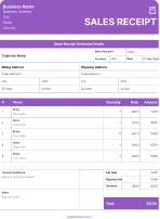 violet estimate template