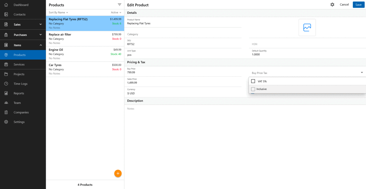 Introducing Separate Tax Options for Buy & Sale Price