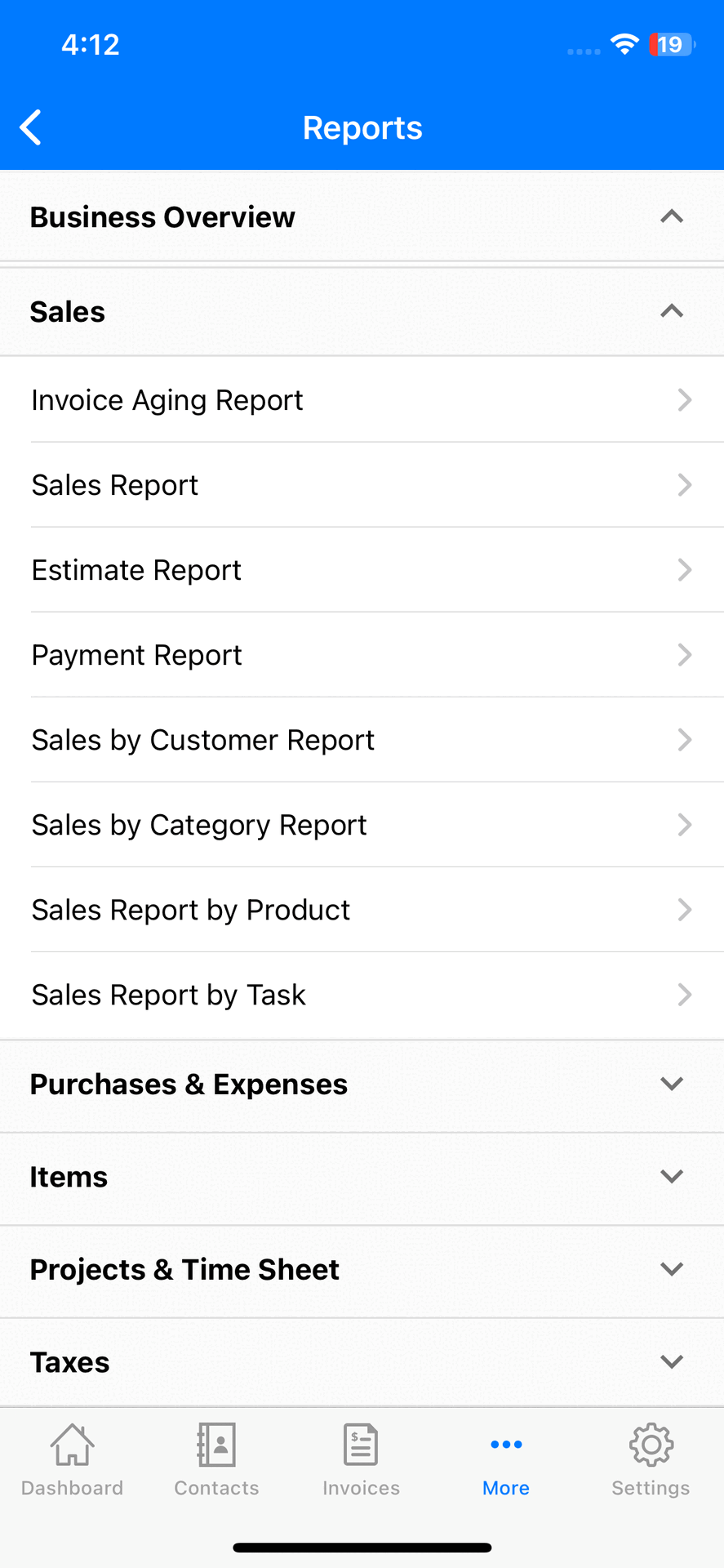 Renaming to Sales Report & Vendor Advance Payments