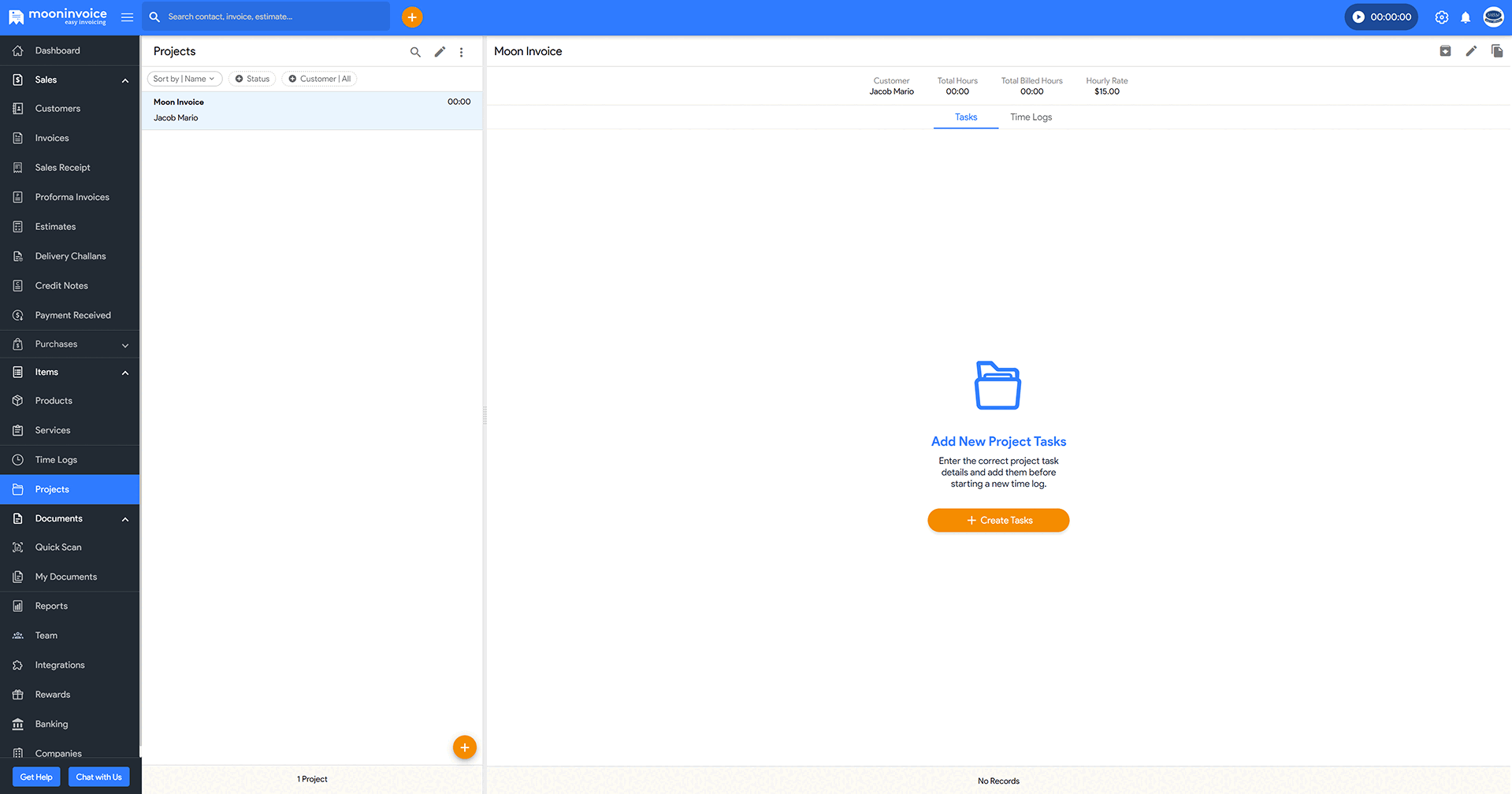 Direct Billing from Projects & Keyboard Shortcut