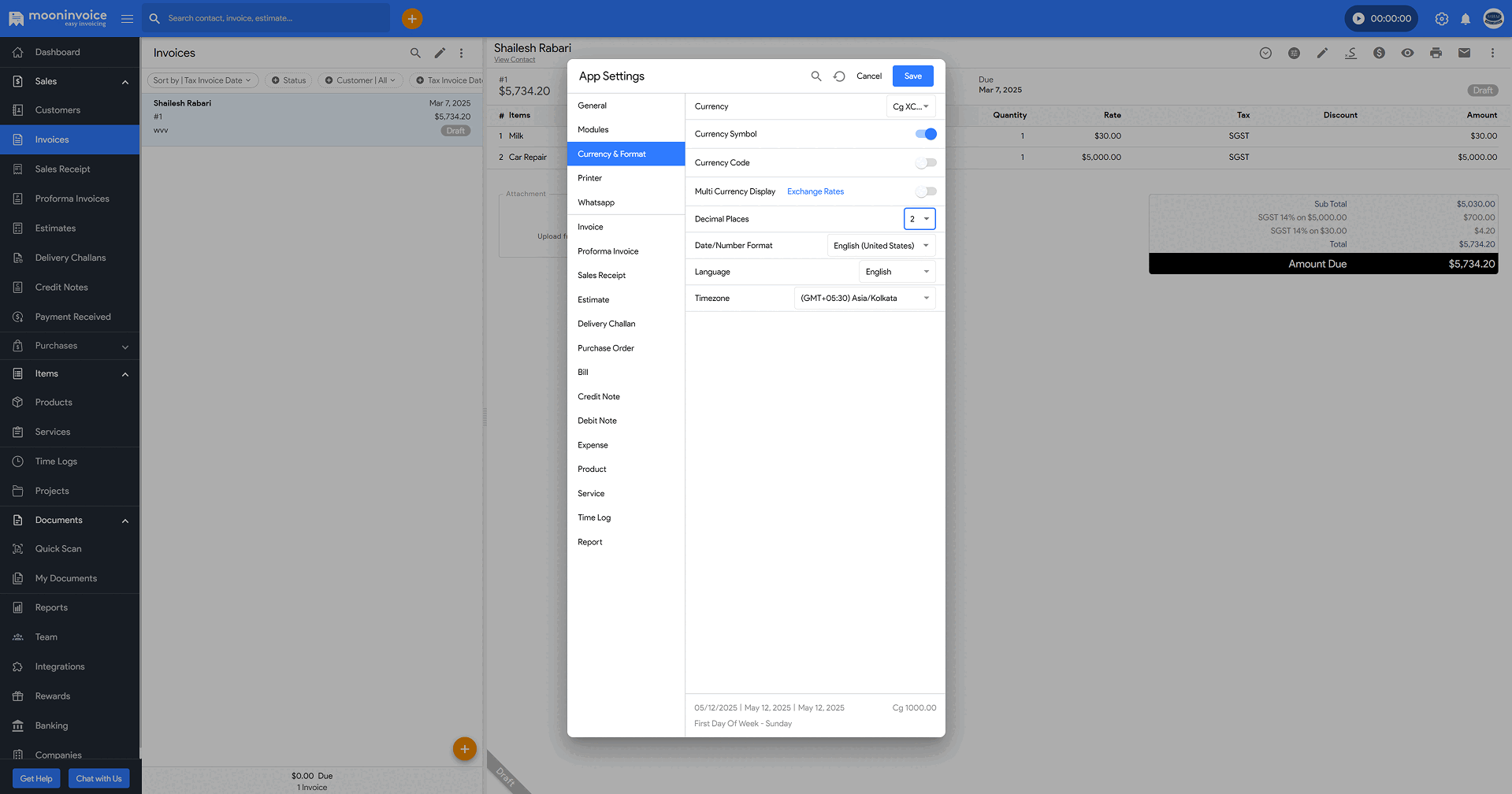 Currency Update and Batch & Serial Number Tracking