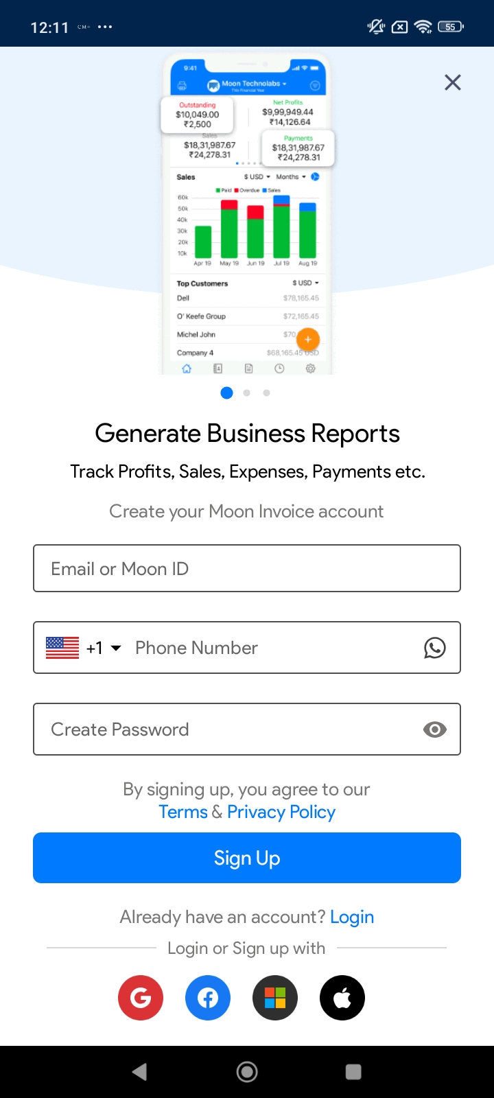 OTP-based Login