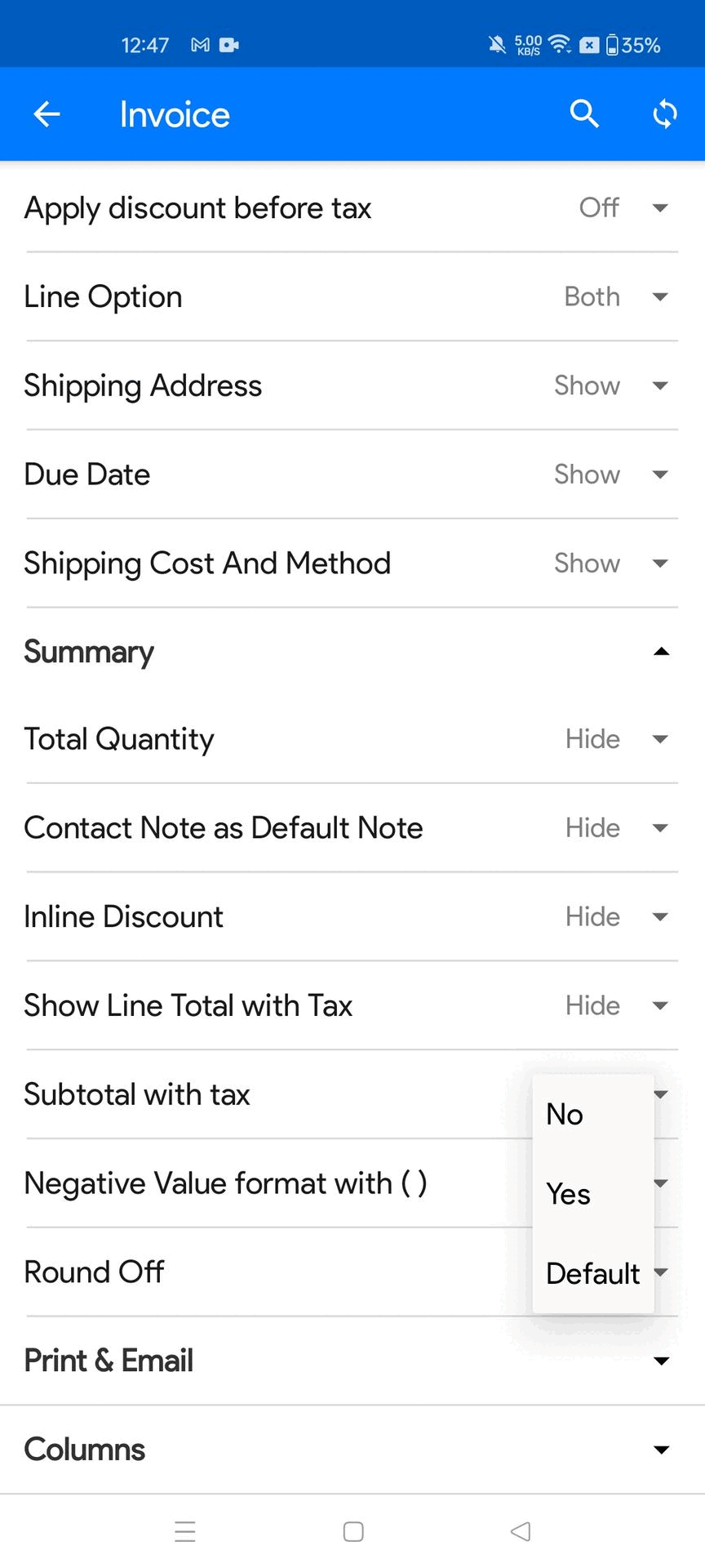 Enhanced Tax Visibility