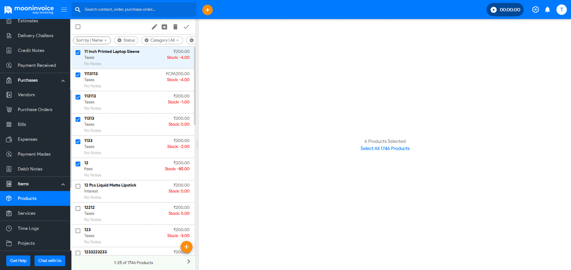 Bulk Editing in Product List & Vendor Advance Payments