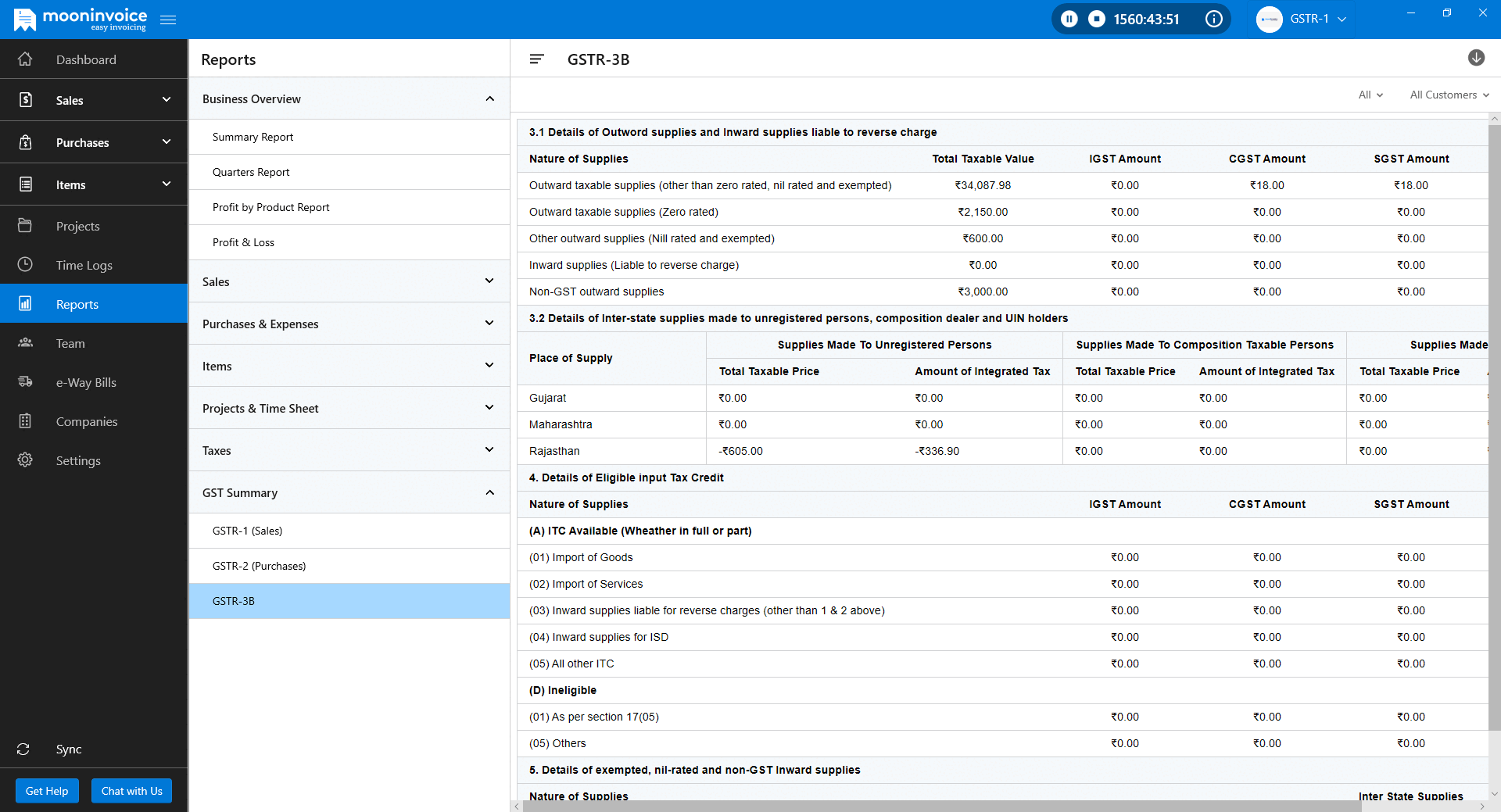 GSTR-3B Report Feature & New Payment Feature