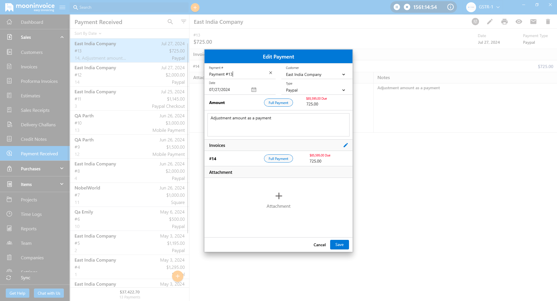 Customize Payment Reference Number