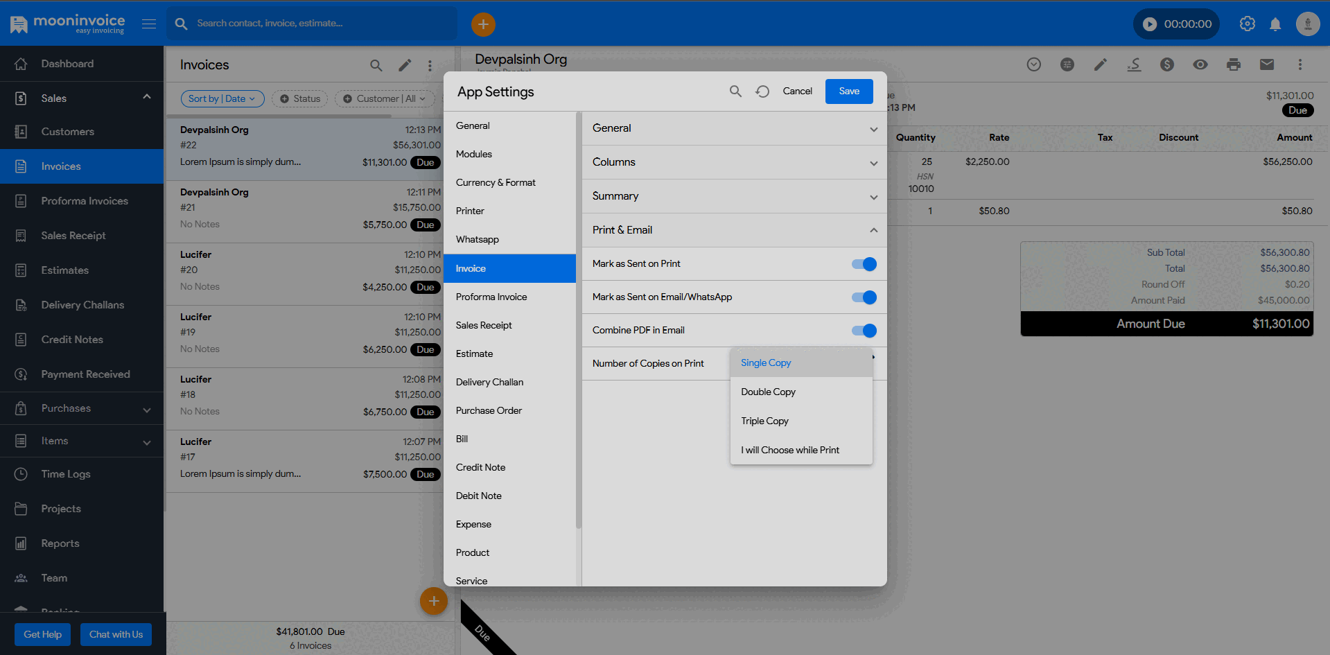 Multiple Copies Option and Payment Reports Update