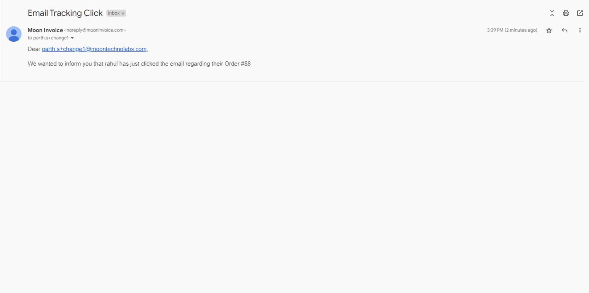 Enabling or Disabling of Email Tracking